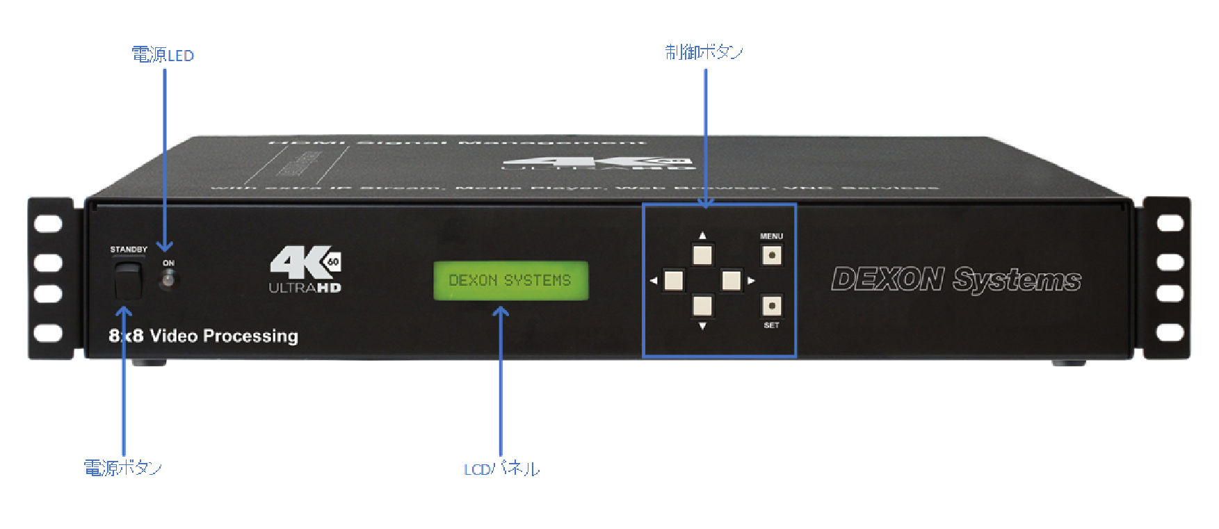DEXON DVP818K正面図