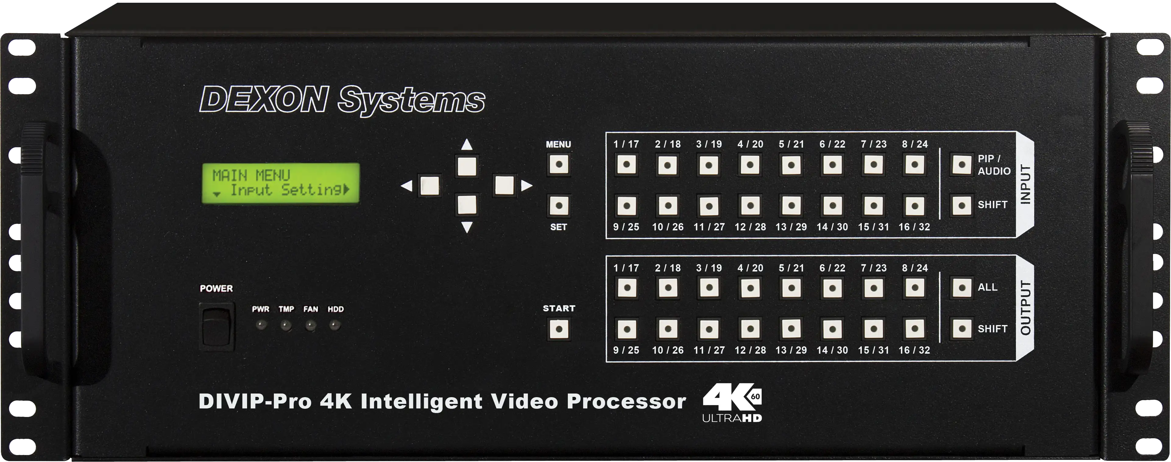 DMX302xシリーズ4U筐体正面