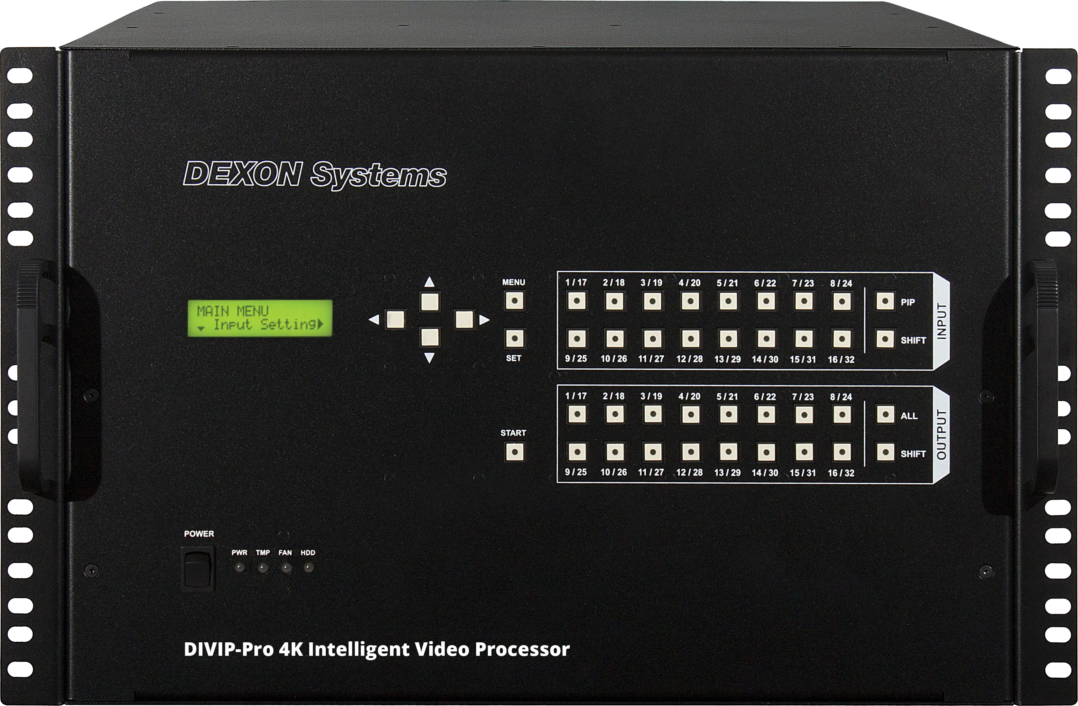 DMX302xシリーズ7U筐体正面